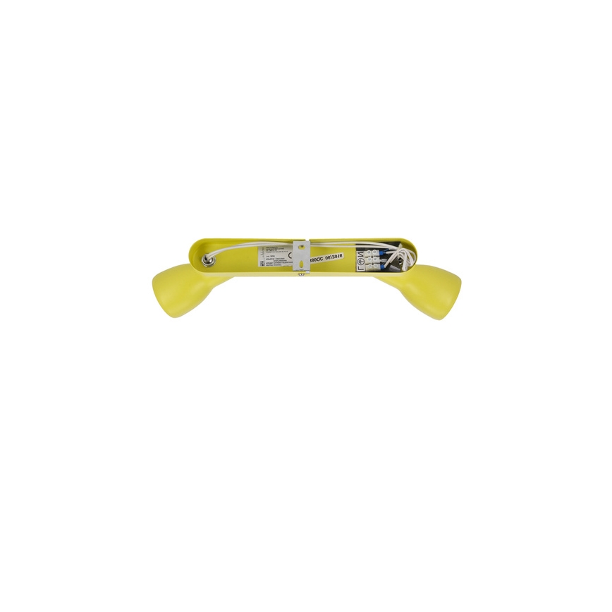 Spotlampe PICARDO 2xE14/40W/230V gul
