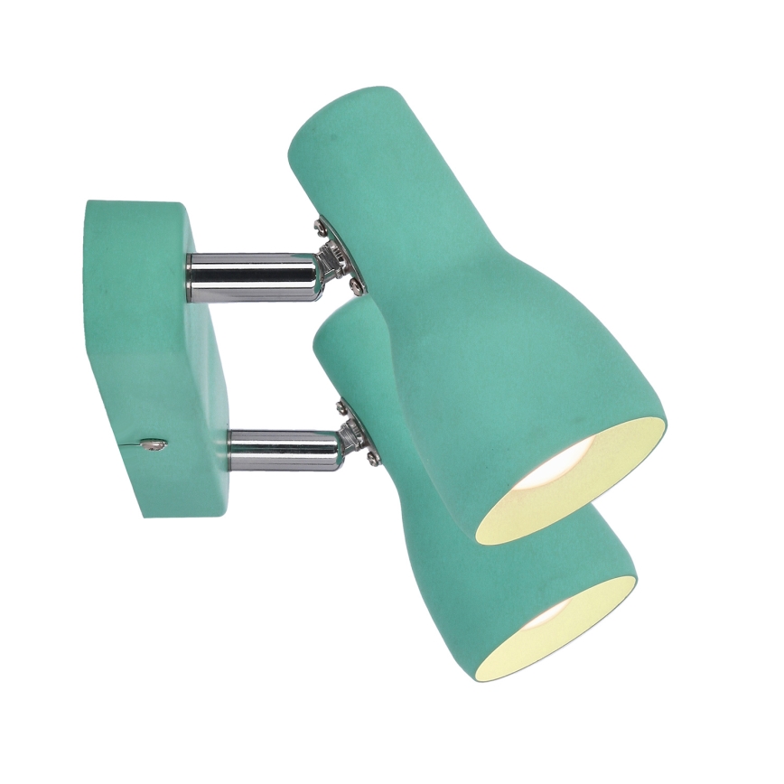 Spotlampe PICARDO 2xE14/40W/230V turkis