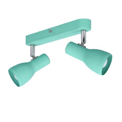 Spotlampe PICARDO 2xE14/40W/230V turkis