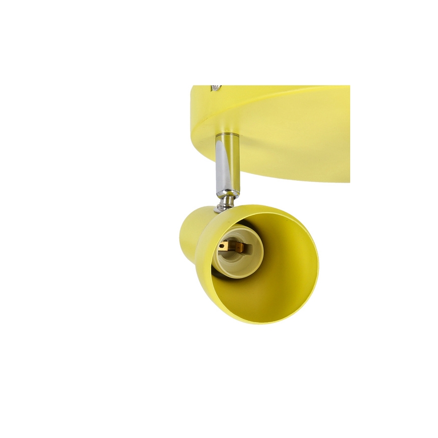 Spotlampe PICARDO 3xE14/40W/230V gul