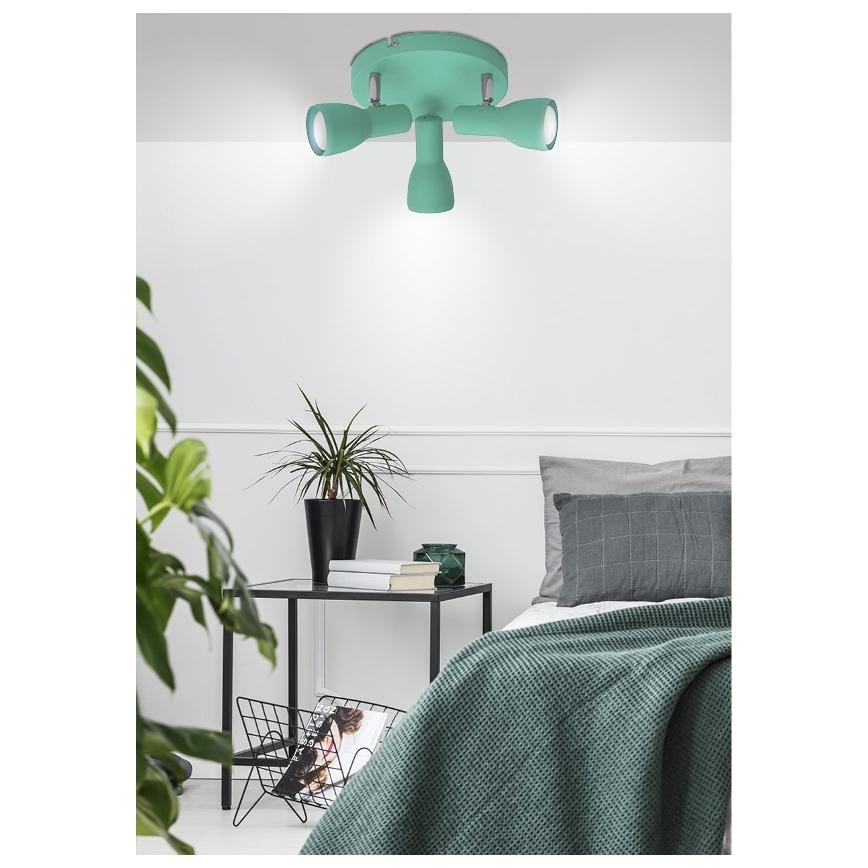 Spotlampe PICARDO 3xE14/40W/230V turkis