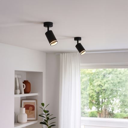 Spotlampe PIPE 1xGU10/10W/230V sort
