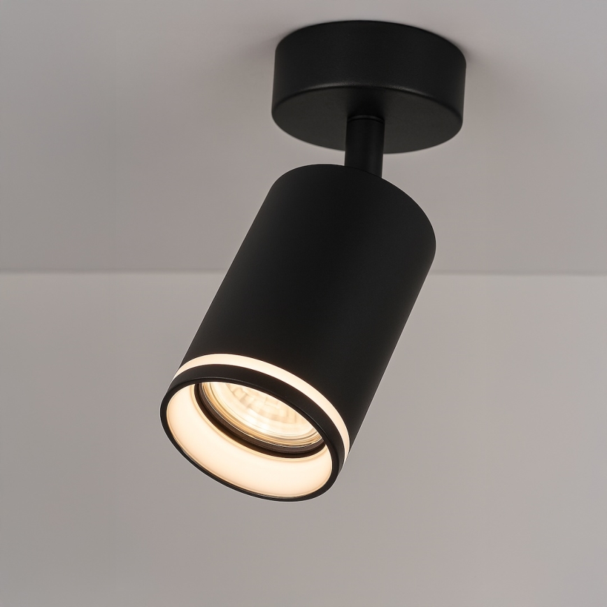 Spotlampe PIPE 1xGU10/10W/230V sort