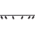 Spotlampe PIPE 6xGU10/10W/230V sort