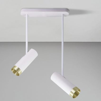 Spotlampe PORTO 2xGU10/10W/230V hvid