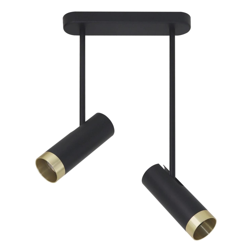 Spotlampe PORTO 2xGU10/10W/230V sort