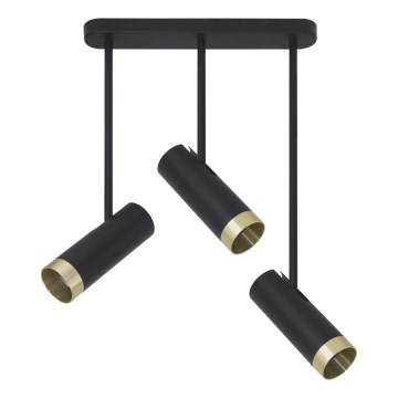 Spotlampe PORTO 3xGU10/10W/230V sort
