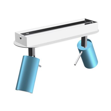 Spotlampe PRESTON 2xGU10/MR11/40W/230V blå