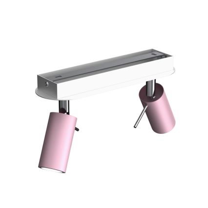 Spotlampe PRESTON 2xGU10/MR11/40W/230V pink