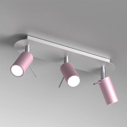 Spotlampe PRESTON 3xGU10/MR11/40W/230V pink