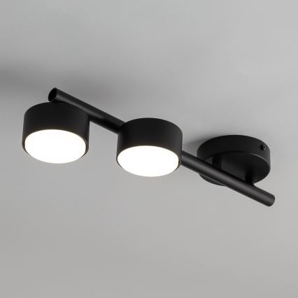 Spotlampe PUNTO 2xGX53/12W/230V sort