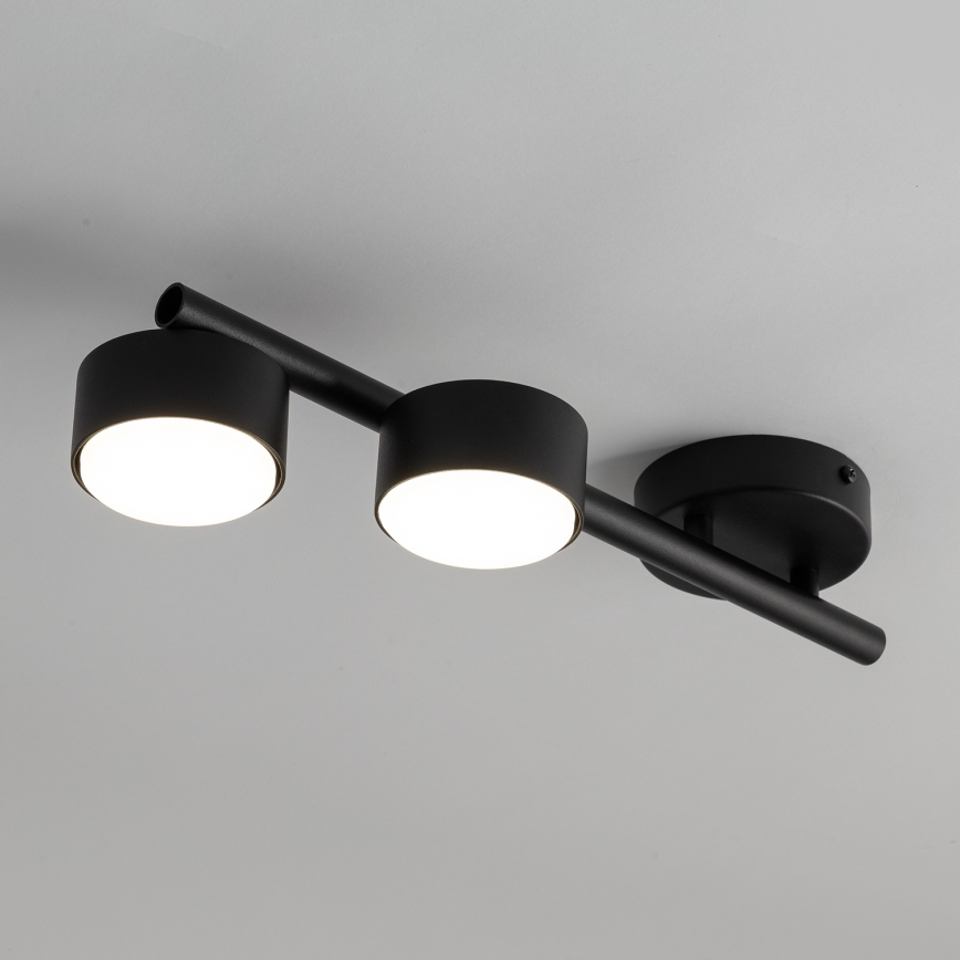 Spotlampe PUNTO 2xGX53/12W/230V sort