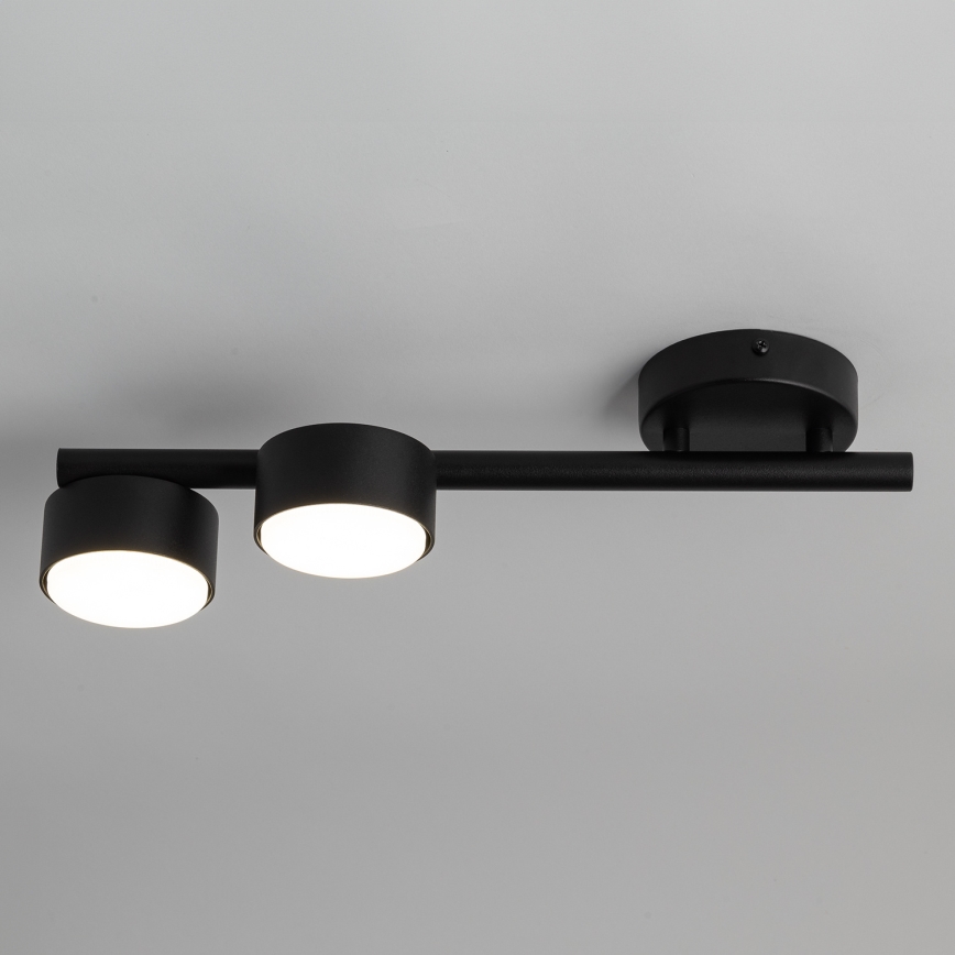 Spotlampe PUNTO 2xGX53/12W/230V sort