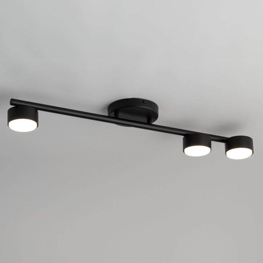 Spotlampe PUNTO 3xGX53/12W/230V sort