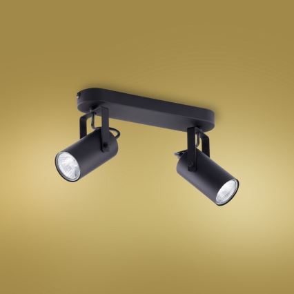 Spotlampe REDO 2xGU10/10W/230V sort