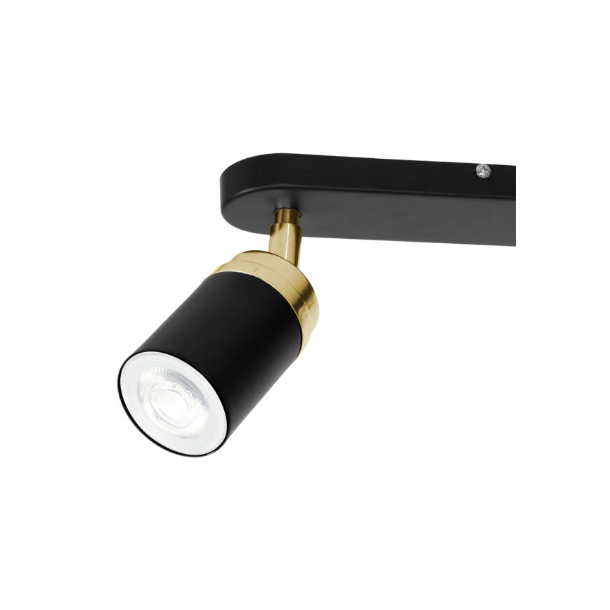 Spotlampe RENO 2xGU10/60W/230V sort/gylden