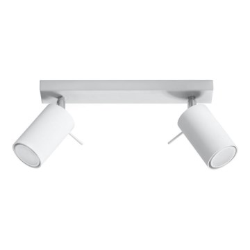 Spotlampe RING 2 2xGU10/10W/230V hvid