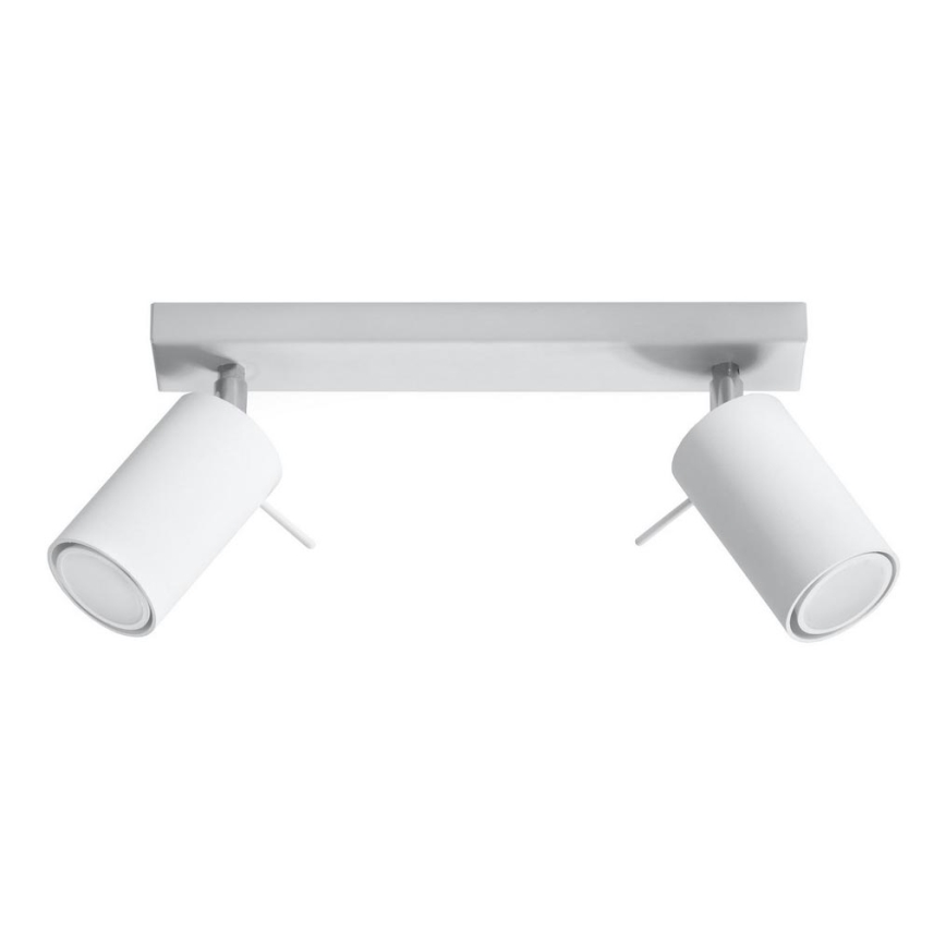 Spotlampe RING 2 2xGU10/10W/230V hvid
