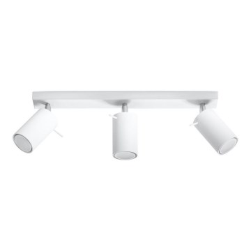 Spotlampe RING 3 3xGU10/10W/230V hvid