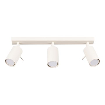 Spotlampe RING 3xGU10/10W/230V cremefarvet