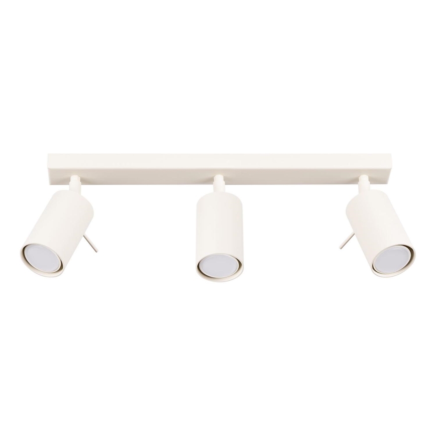 Spotlampe RING 3xGU10/10W/230V cremefarvet