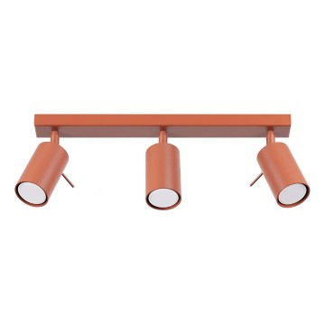 Spotlampe RING 3xGU10/10W/230V rød