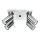Spotlampe RING 4xGU10/10W/230V