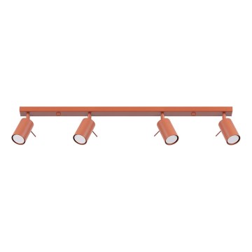 Spotlampe RING 4xGU10/10W/230V rød