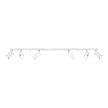 Spotlampe RING 6L 6xGU10/10W/230V hvid