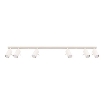 Spotlampe RING 6xGU10/10W/230V cremefarvet