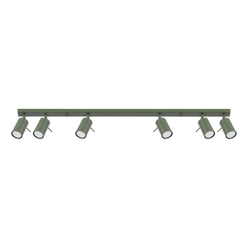 Spotlampe RING 6xGU10/10W/230V grøn