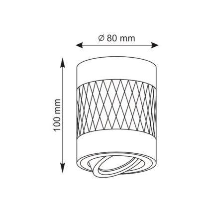 Spotlampe RUBIN 1xGU10/10W/230V hvid