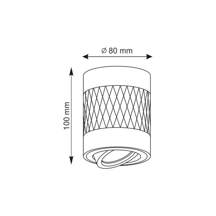 Spotlampe RUBIN 1xGU10/10W/230V hvid
