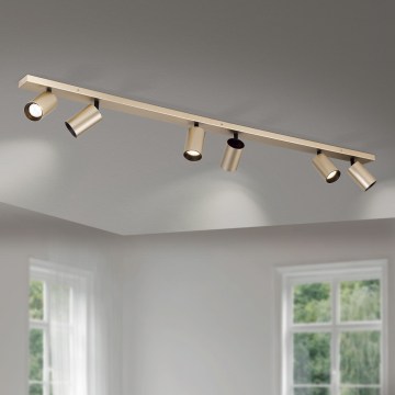 Spotlampe SEAN 6xGU10/13W/230V guld