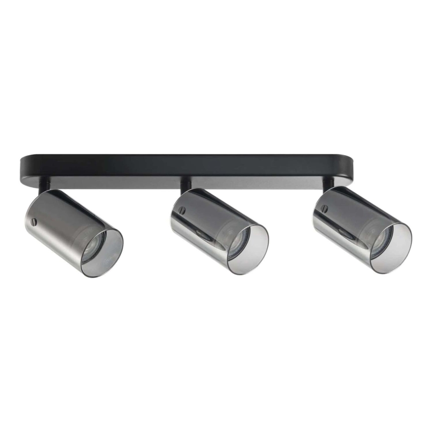 Spotlampe SMOKY 3xGU10/10W/230V sort