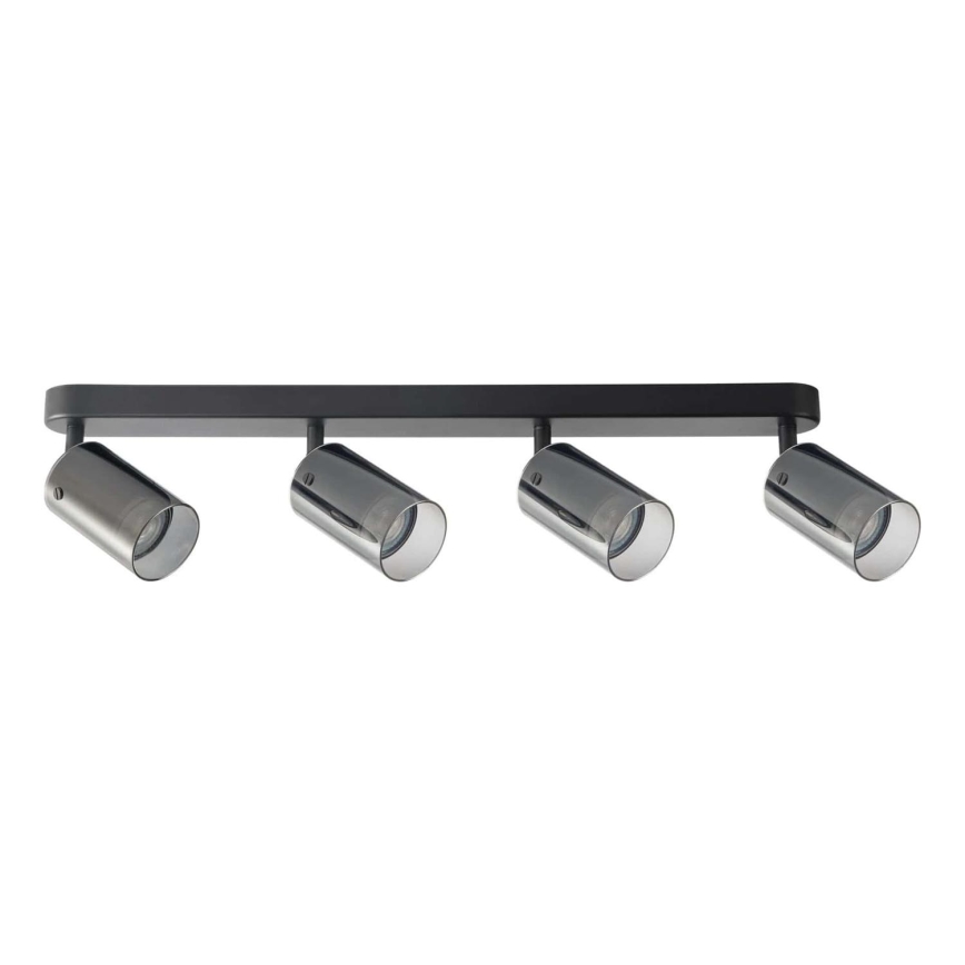 Spotlampe SMOKY 4xGU10/10W/230V sort