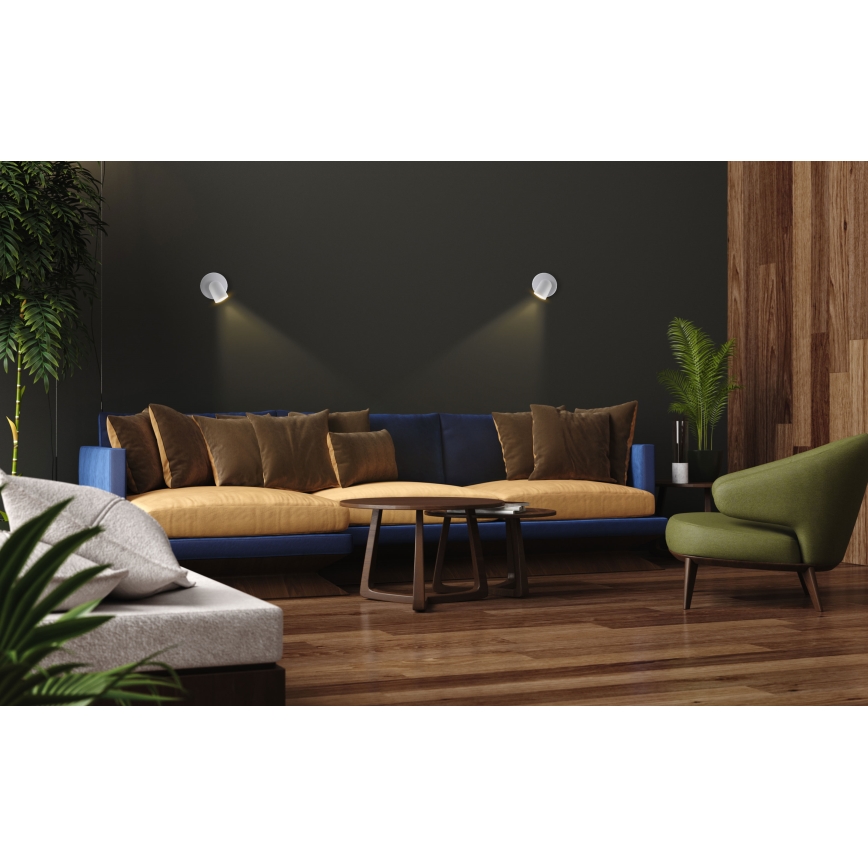 Spotlampe SOLIS 1xGU10/6W/230V hvid