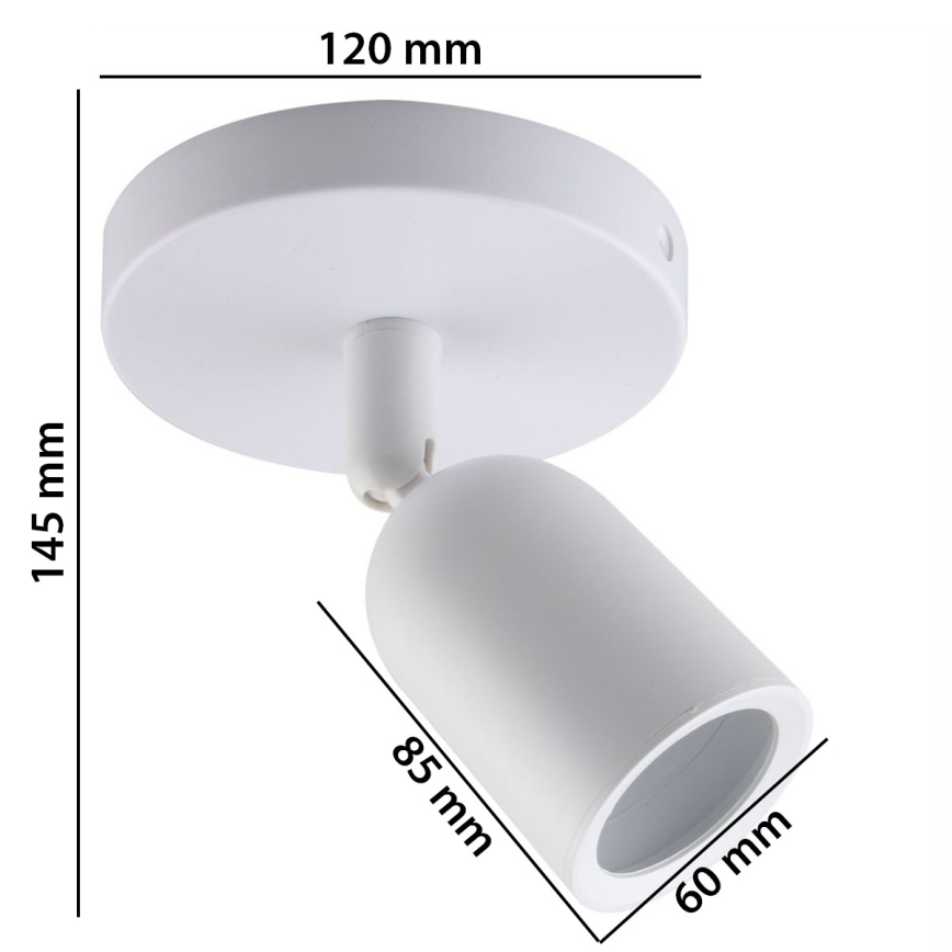 Spotlampe SOLIS 1xGU10/6W/230V hvid