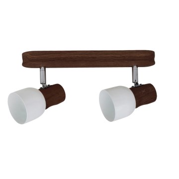 Spotlampe SVANTJE 2xE14/40W/230V bøg
