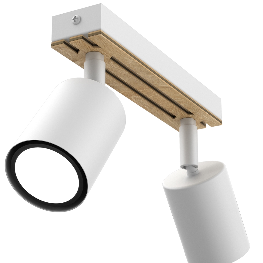 Spotlampe TERRA 2xGU10/8W/230V hvid/eg
