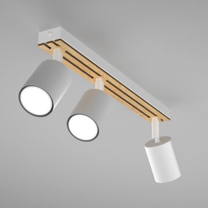 Spotlampe TERRA 3xGU10/8W/230V hvid/eg