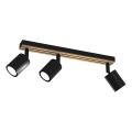 Spotlampe TERRA 3xGU10/8W/230V sort/eg