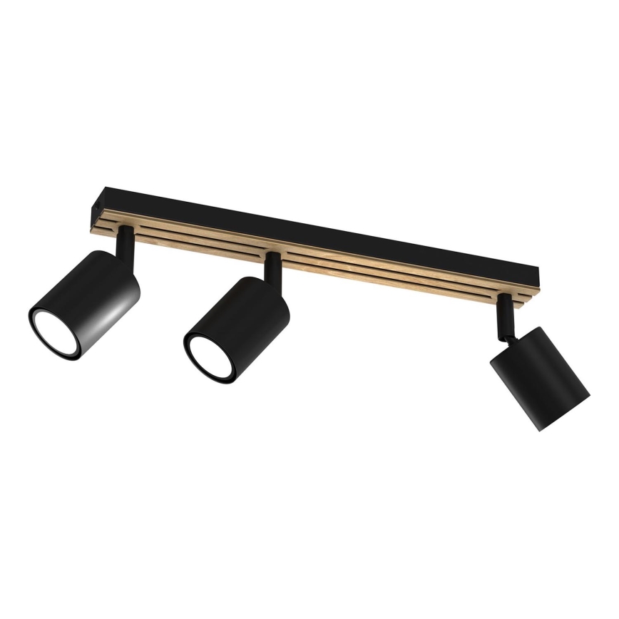 Spotlampe TERRA 3xGU10/8W/230V sort/eg
