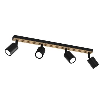 Spotlampe TERRA 4xGU10/8W/230V sort/eg