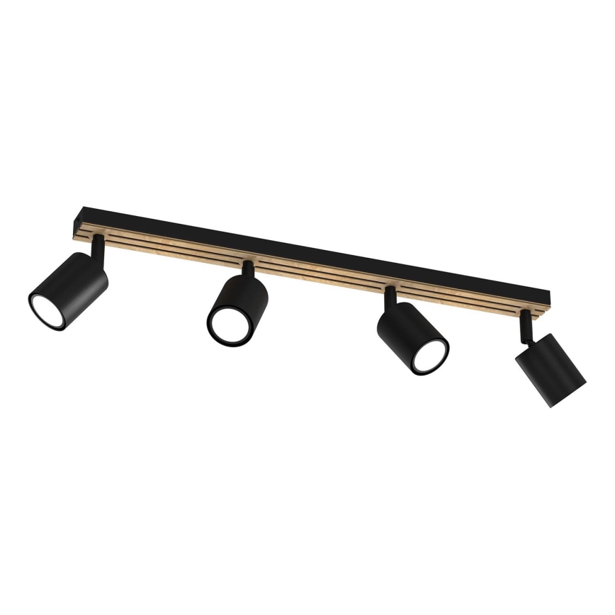 Spotlampe TERRA 4xGU10/8W/230V sort/eg