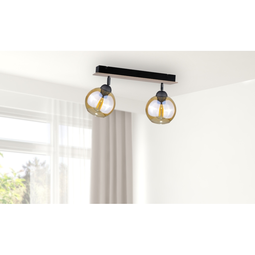 Spotlampe THEA WOOD 2xE27/60W/230V