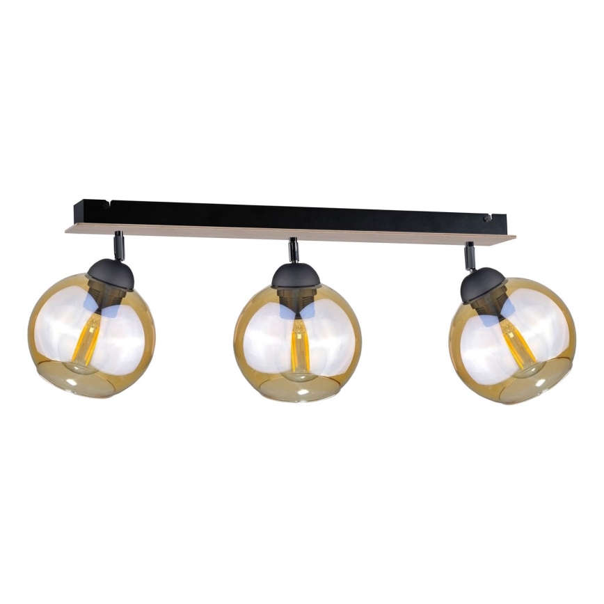 Spotlampe THEA WOOD 3xE27/60W/230V