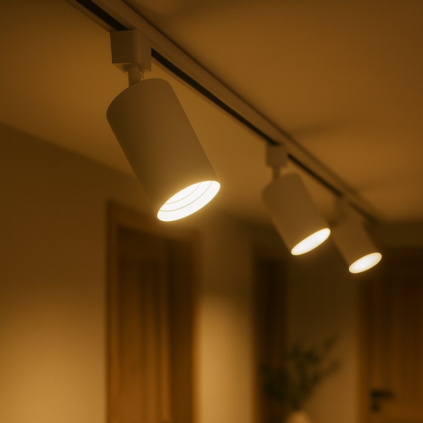 Spotlampe til 1-faset skinnesystem TIGER 1xGU10/10W/230V hvid