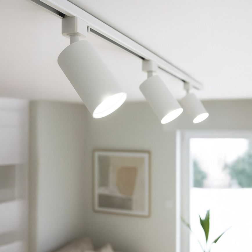 Spotlampe til 1-faset skinnesystem TIGER 1xGU10/10W/230V hvid