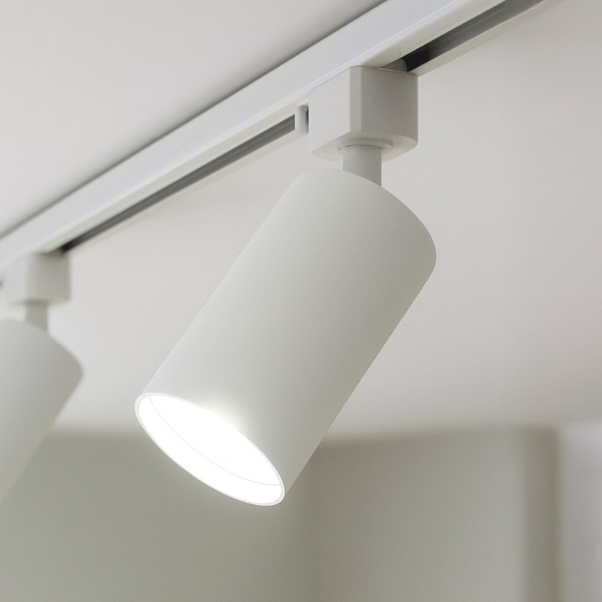 Spotlampe til 1-faset skinnesystem TIGER 1xGU10/10W/230V hvid